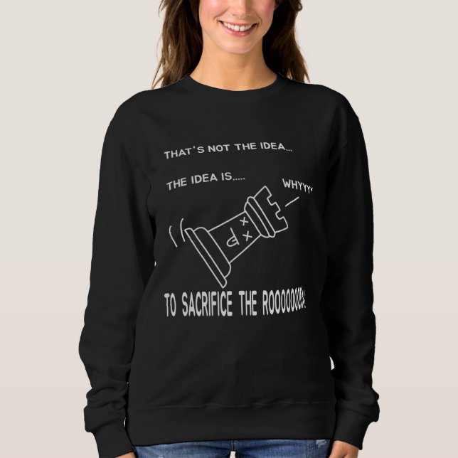 Camiseta Chess Motif Sacrifice the Rook (Frente)