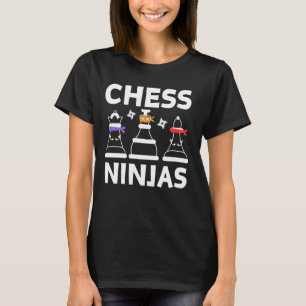 Camiseta Chess Ninja Art For Kids Boys Girls Chess Player C
