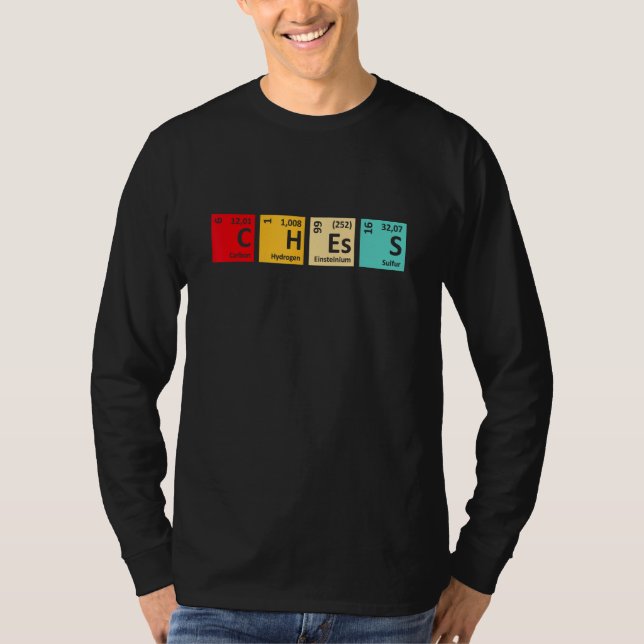 Camiseta Chess Periodic Table Chess Player Pun Quote (Frente)