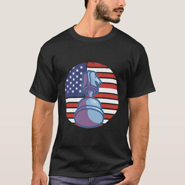 Camiseta Chess Piece America Chess Piece (Frente)