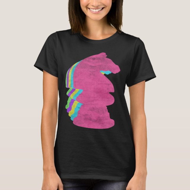 Camiseta Chess Piece Knight 80 Cores 1980 (Frente)