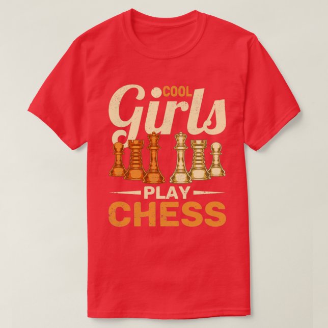Camiseta Chess Piece Legal Girls Engraçadas Jogador de xadr (Frente do Design)