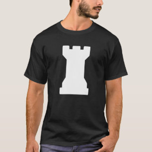 Camiseta Chess Piece White Rook Chess Club Rook White Chess