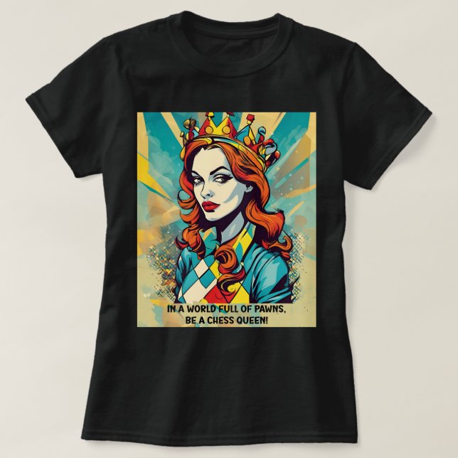 Camiseta Chess Queen (Frente do Design)