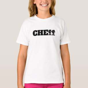 Camiseta Chess Word Black Knights Creative Cleving Game
