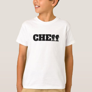 Camiseta Chess Word Black Knights Creative Cleving Game