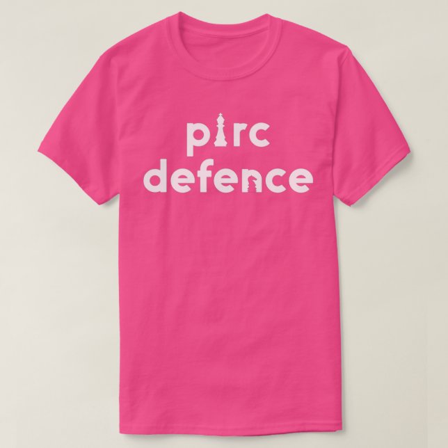 Camiseta Chess Words Pirc Defence Chess  (Frente do Design)