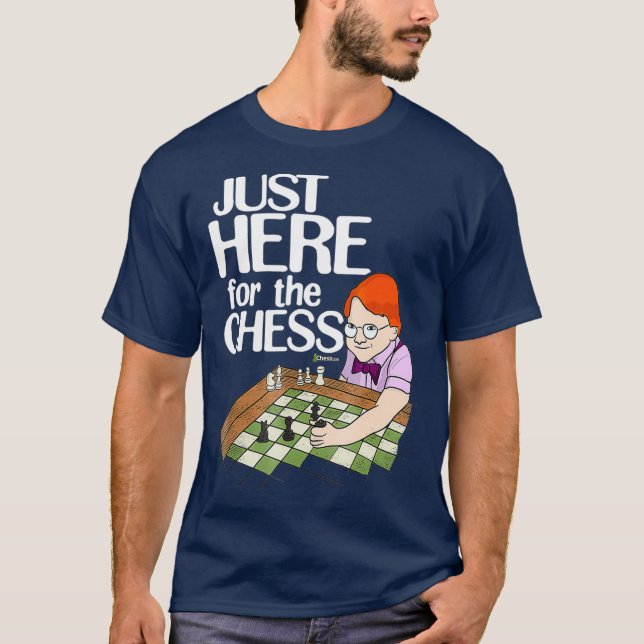Camiseta Chesscom Acabou De Vir Para O Fã Engraçado Da Nerd (Frente)