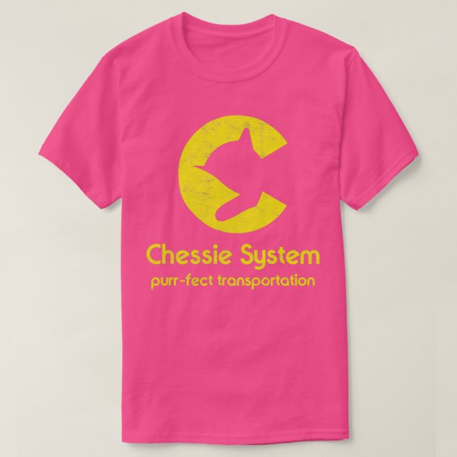 Camiseta Chessie System Railroad Purrfect Transportation (Frente do Design)