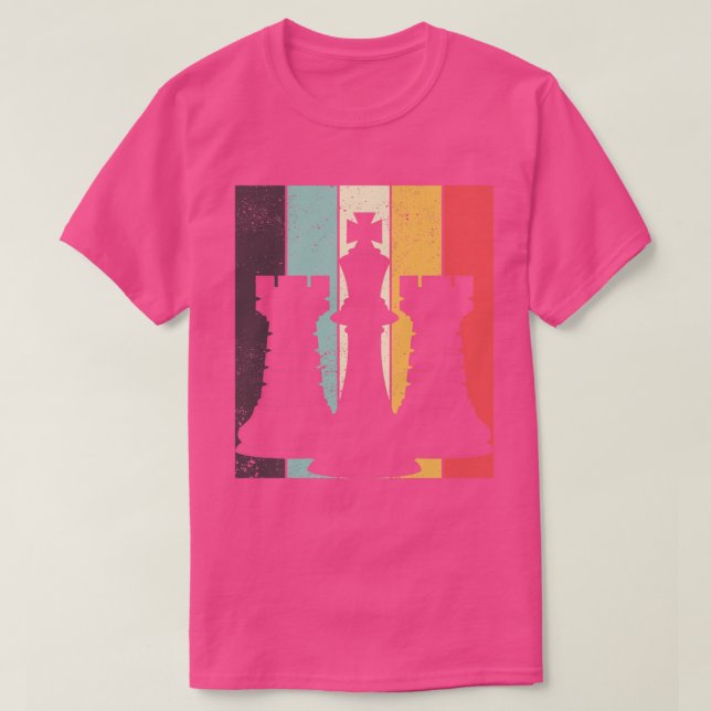 Camiseta Chessman Chess Player Conselho Jogo Retro Chess (Frente do Design)