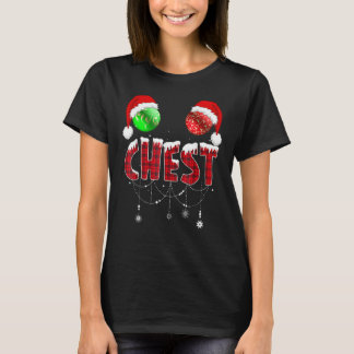 Camiseta Chest Nuts Christmas   Matching Couple Chestnuts