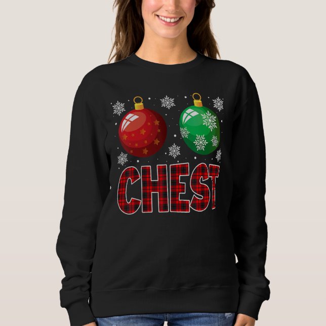 Camiseta Chest Nuts Christmas   Matching Couple Chestnuts 1 (Frente)
