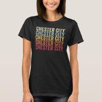 Chester City Pensilvânia Chester City PA Retro Vi