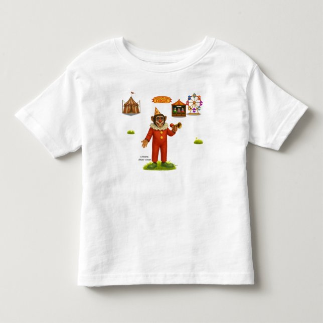 Camiseta Chester o palhaço chimpanzé (Frente)