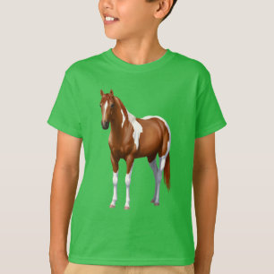 Camiseta Chestnut Pinto Sorrel Paint Horse Stallion