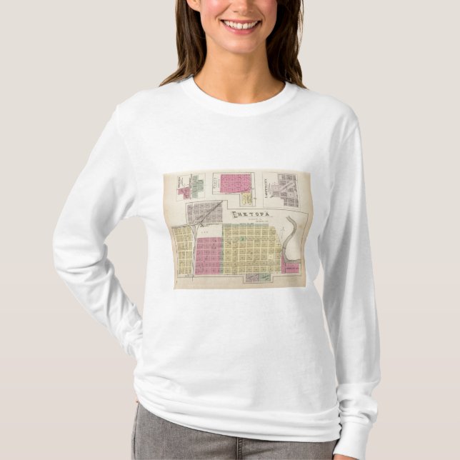 Camiseta Chetopa, Dennis, Piqua, cidade de Labette, Kansas (Frente)