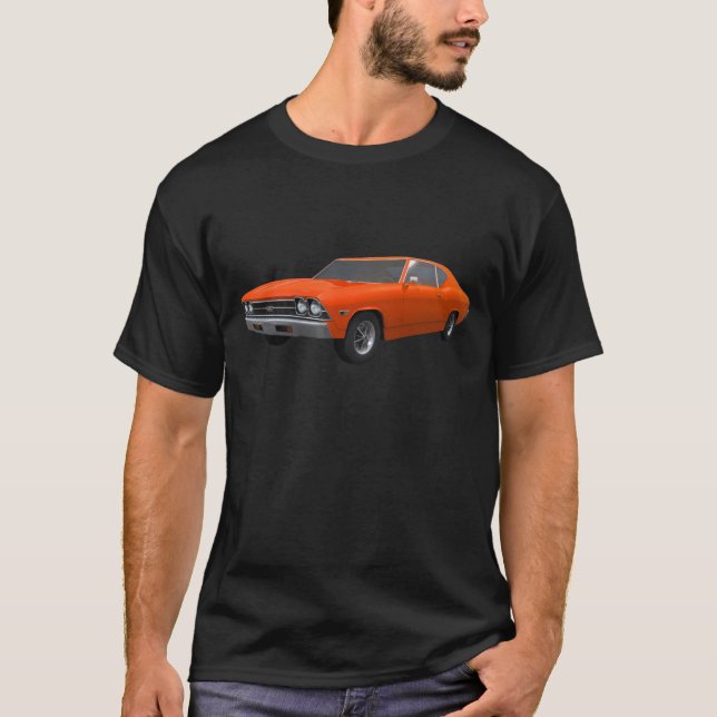 Camiseta Chevelle 1969 SS: Revestimento alaranjado (Frente)