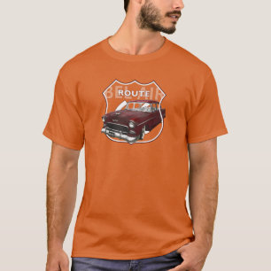 Camiseta Chevrolet Air 1955. Red Chevy American 1955