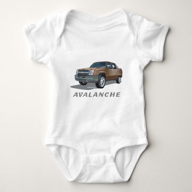 Camiseta Chevrolet Avalanche Dourado (Frente)