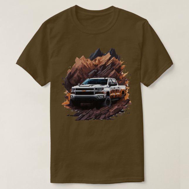 Camiseta Chevrolet Silverado fora da estrada (Frente do Design)