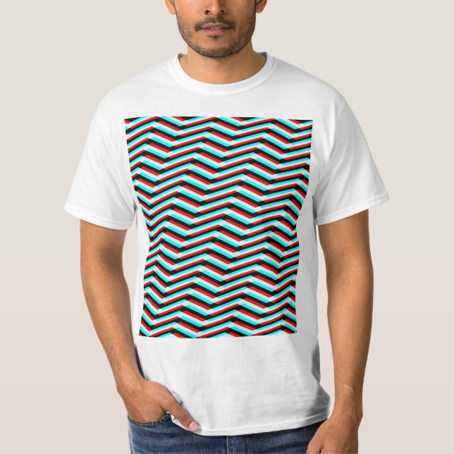 Camiseta Chevron Glitch (Frente)