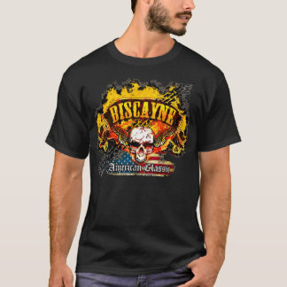 Camiseta Chevy Biscayne - crânio da bandeira da
