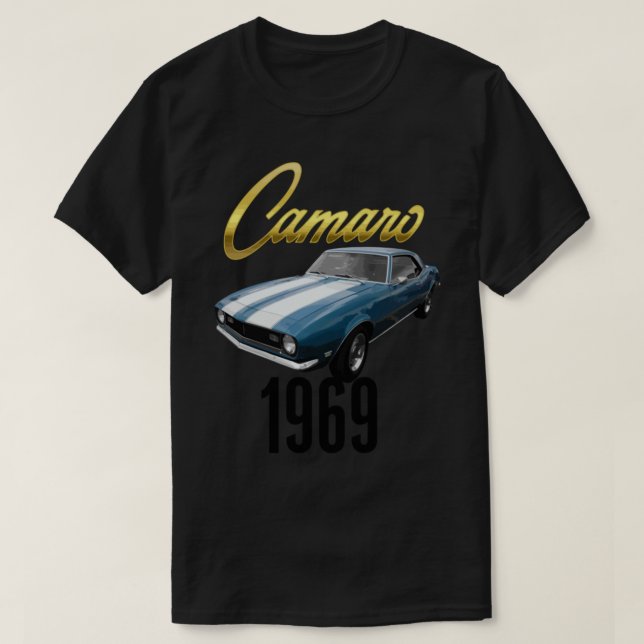 Camiseta Chevy Camaro 1969 Chevy Camaro Pace Car (Frente do Design)