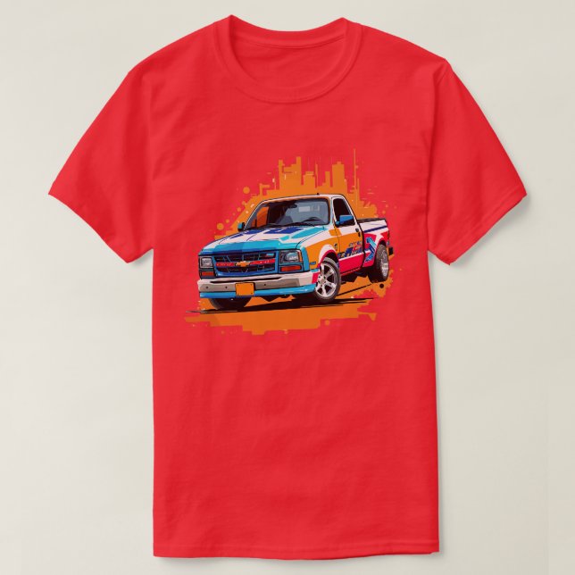 Camiseta Chevy S10 Drag Truck 1 (Frente do Design)