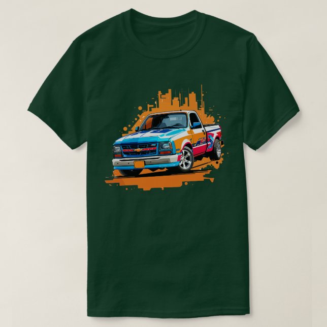 Camiseta Chevy S10 Drag Truck 1 (Frente do Design)