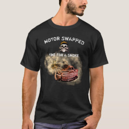 Camiseta Chevy Truck Motor Swap Restauração Mecânica de fum