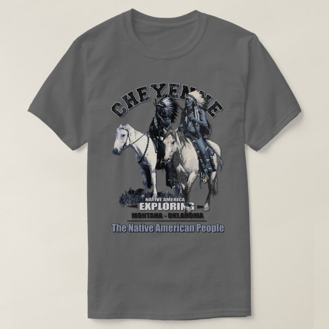 Camiseta Cheyenne Native American (Frente do Design)
