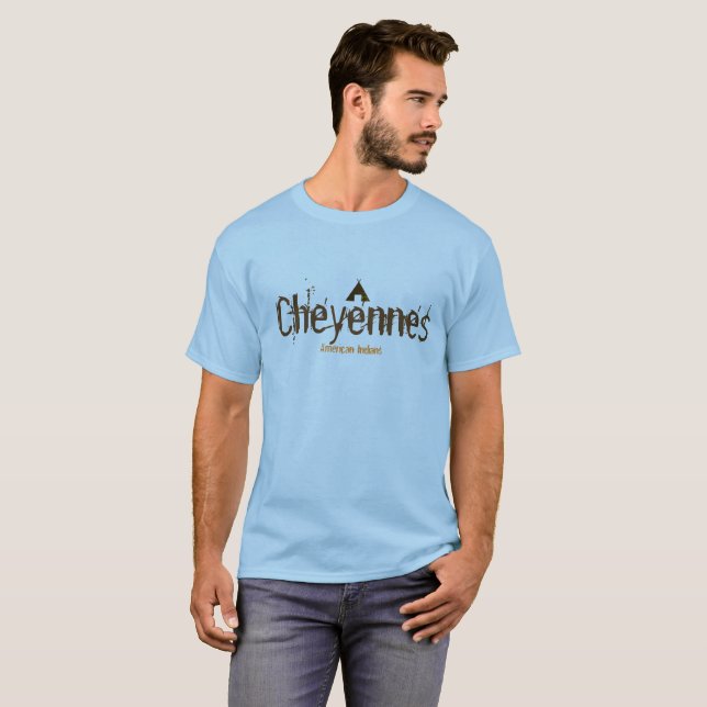 Camiseta Cheyennes índio americano (Frente Completa)