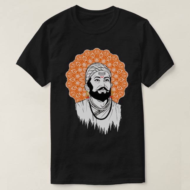 Camiseta Chhatrapati Shivaji Maharaj (Frente do Design)