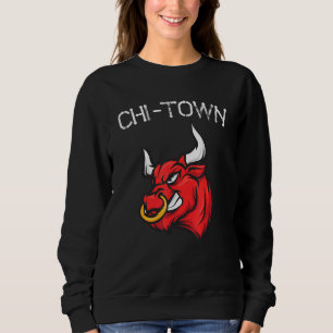 Camiseta Chi Town Bull Chicago Fãs De Basquete 23 Para Masc