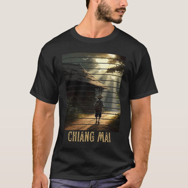 Camiseta Chiang Mai Tailândia, Mochilão e Nômade Digital (Frente)