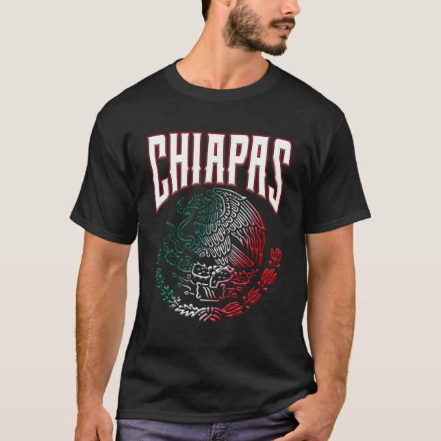 Camiseta Chiapas Con El Ã Guila Mexicana SãMartio (Frente)