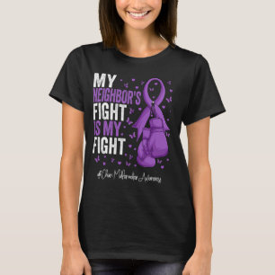 Camiseta Chiari Malformation Awarene, Vizinho da Fita Roxo