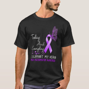 Camiseta Chiari Malformation Sensibilização Eu Apoio Meu He