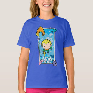 Camiseta Chibi Aquaman - Eu vou Natação os Sete Mares
