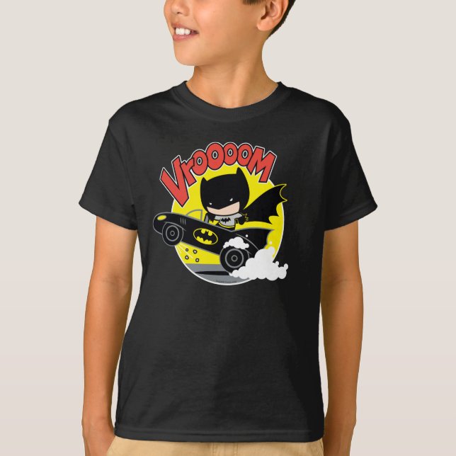 Camiseta Chibi Batman No Batmobile (Frente)