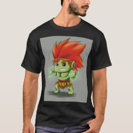 Camiseta Chibi Besta Elétrica da Selva | Lutador Selvagem F