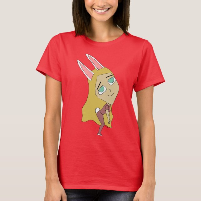 Camiseta chibi bunnygirl (Frente)