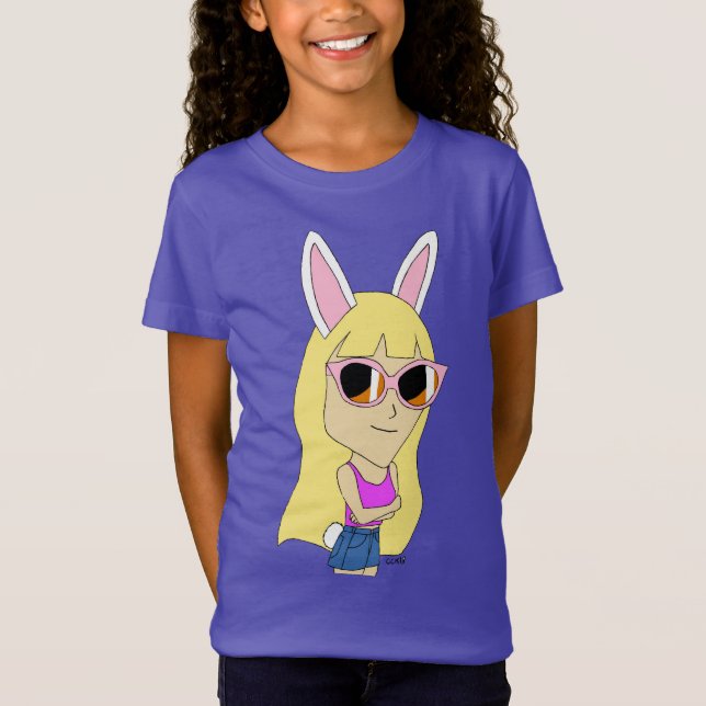 Camiseta chibi bunnygirl (Frente)