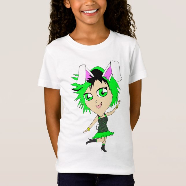 Camiseta chibi bunnygirl (Frente)