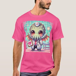 Camiseta Chibi Cthulhu O Adorável Médico Cósmico