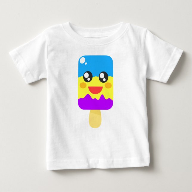 Camiseta Chibi Cute Ice Lolly Popsicle (Frente)
