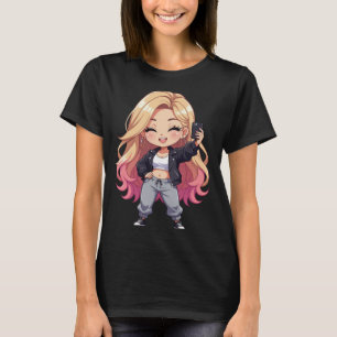 Camiseta Chibi Cutie — um design alegre, divertido e emocio