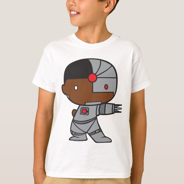 Camiseta Chibi Cyborg, de dois lados (Frente)