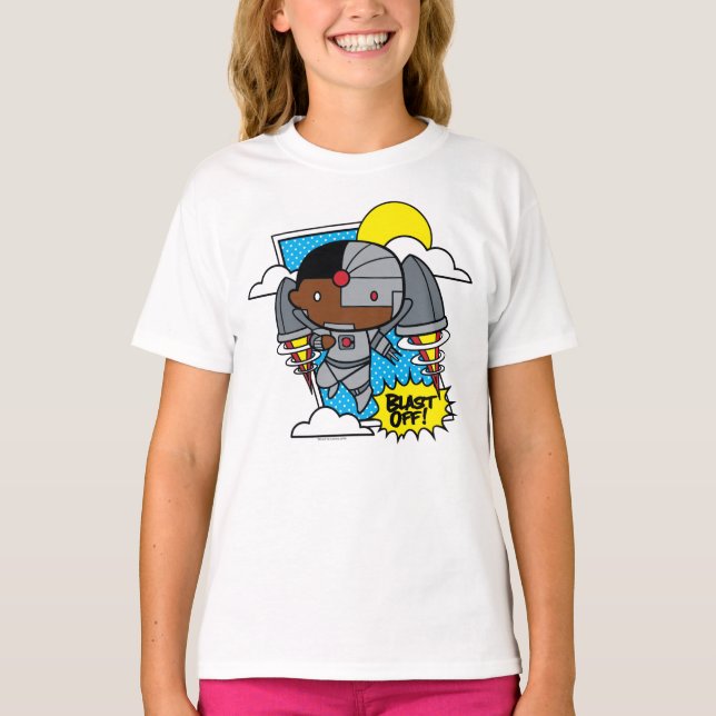 Camiseta Chibi Cyborg Desliga! (Frente)