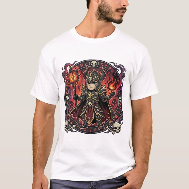 Camiseta Chibi Dark Knight Way of the Black Pillar  (Frente)